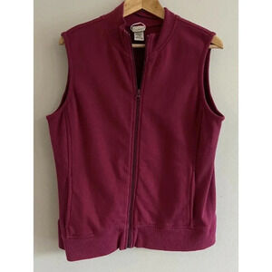 L.L. Bean Women's Sleeveless Vest - Burgundy